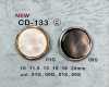 CD-133 Metal Buttons, Back Foot, Edge