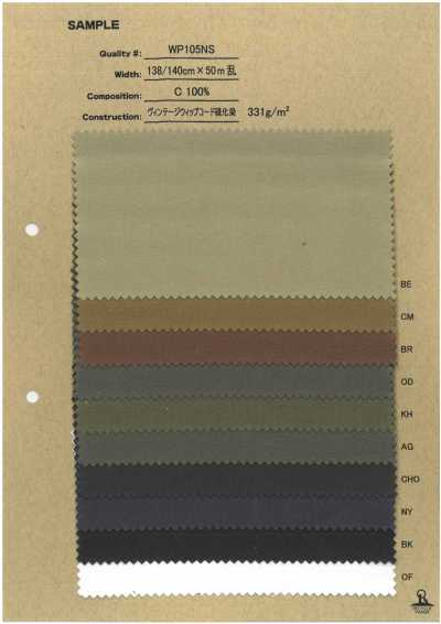 WP105NS Vintage Whipcord Sulfur-Dyed