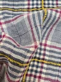 14416 Fuwa. Cotton Shirring Herringbone Mohair Yarn Check[Textile / Fabric] SUNWELL Sub Photo