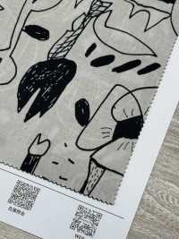 7025-1610-10 60 Lawn Doodle Flower[Textile / Fabric] HOKKOH Sub Photo
