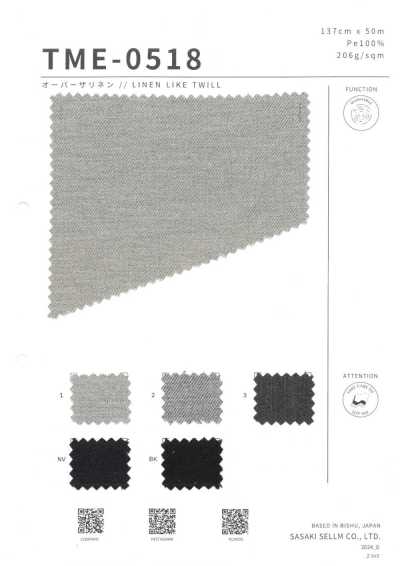 TME-0518 Over The Linen // LINEN LIKE TWILL