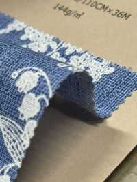 850530 Loomstate Blue Garden Lily Of The Valley[Textile / Fabric] VANCET Sub Photo