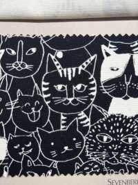 850536 SEVENBERRY® Oxford Unbleached Cotton Nyan Comics[Textile / Fabric] VANCET Sub Photo