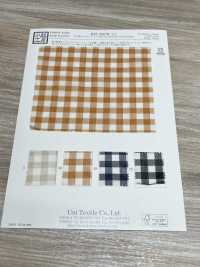 KYC326-W-D1 T/C Yarn Dyed Organza Check Wide Width[Textile / Fabric] Uni Textile(Komon Studio) Sub Photo