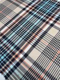 KYC411-D3 T/C Yarn-dyed Check Gold Care[Textile / Fabric] Uni Textile(Komon Studio) Sub Photo