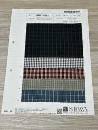 SBW11493 50/1 Typewritter Cloth Washer Processing Check[Textile / Fabric] SHIBAYA Sub Photo
