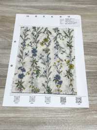 8026-680-4 80 Lawn Miracle Wave Stripe Flower[Textile / Fabric] HOKKOH Sub Photo