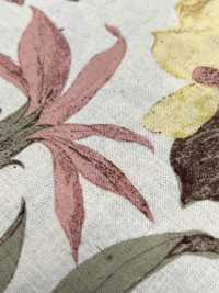 1026-705-1 Linen Loomstate With Etched Flowers[Textile / Fabric] HOKKOH Sub Photo