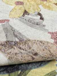 1026-705-1 Linen Loomstate With Etched Flowers[Textile / Fabric] HOKKOH Sub Photo