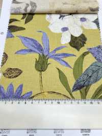 1026-705-1 Linen Loomstate With Etched Flowers[Textile / Fabric] HOKKOH Sub Photo
