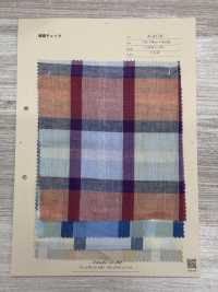 A-8174 Linen Check[Textile / Fabric] ARINOBE Sub Photo