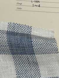A-7059 European Linen Natural Check[Textile / Fabric] ARINOBE Sub Photo