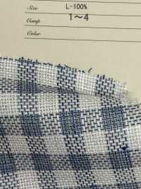 A-7060 European Linen Natural Check[Textile / Fabric] ARINOBE Sub Photo