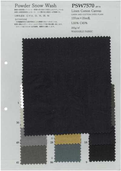 PSW7570 Linen Cotton Canvas