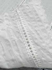 8026-865-1 Miracle Wave On Embroidered Stripes[Textile / Fabric] HOKKOH Sub Photo