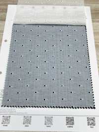 8026-860-1 Miracle Wave On Embroidered Dots[Textile / Fabric] HOKKOH Sub Photo