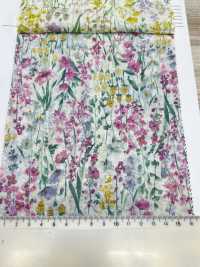 8026-680-7 80 Lawn Miracle Wave Watercolor Flowers[Textile / Fabric] HOKKOH Sub Photo