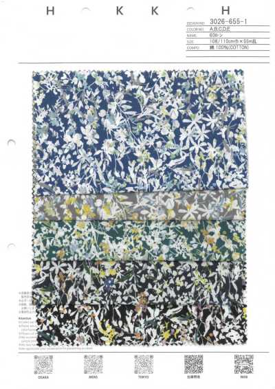 3026-655-1 60 Lawn Small Floral