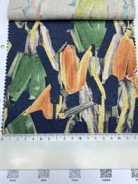 8026-790-3 Linen Loomstate With Floral Pattern[Textile / Fabric] HOKKOH Sub Photo