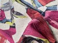 8026-790-3 Linen Loomstate With Floral Pattern[Textile / Fabric] HOKKOH Sub Photo