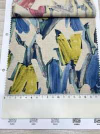 8026-790-3 Linen Loomstate With Floral Pattern[Textile / Fabric] HOKKOH Sub Photo