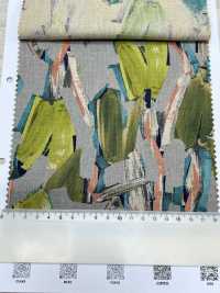 8026-790-3 Linen Loomstate With Floral Pattern[Textile / Fabric] HOKKOH Sub Photo