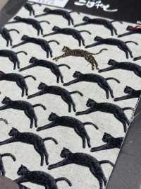 KTS7103 Linen Loomstate Cat Seigaiha Print[Textile / Fabric] Sub Photo