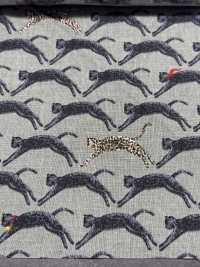 KTS7103 Linen Loomstate Cat Seigaiha Print[Textile / Fabric] Sub Photo