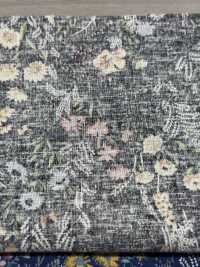 KTS7114 Linen Loomstate With Floral Print[Textile / Fabric] Sub Photo