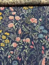 KTS7114 Linen Loomstate With Floral Print[Textile / Fabric] Sub Photo