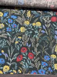 KTS7114 Linen Loomstate With Floral Print[Textile / Fabric] Sub Photo
