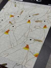 KTS7116 Linen Loomstate With Dense Penguin Print[Textile / Fabric] Sub Photo