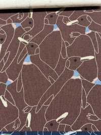 KTS7116 Linen Loomstate With Dense Penguin Print[Textile / Fabric] Sub Photo