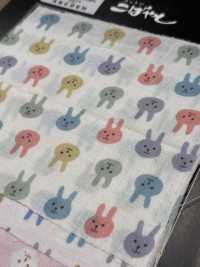 KTS3217 Double Gauze Rabbit Print[Textile / Fabric] Sub Photo