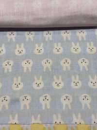 KTS3217 Double Gauze Rabbit Print[Textile / Fabric] Sub Photo