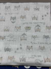 KTS6485 Double Gauze Shiba Inu Print[Textile / Fabric] Sub Photo
