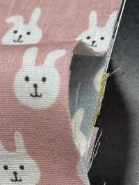 KTS7074 Double Gauze Bow Tie Rabbit Print[Textile / Fabric] Sub Photo