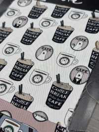 KTS7066 Twill Barista Bear Print[Textile / Fabric] Sub Photo