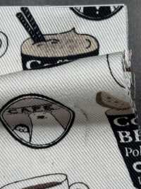 KTS7066 Twill Barista Bear Print[Textile / Fabric] Sub Photo