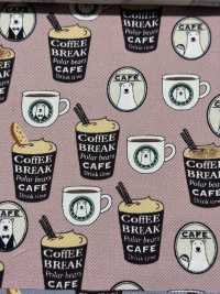 KTS7066 Twill Barista Bear Print[Textile / Fabric] Sub Photo