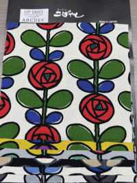 UP5693 10/1 Canvas Rose Print[Textile / Fabric] Sub Photo