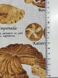 KTS6817 Linen Linen Canvas Bread Sweets Print[Textile / Fabric] Sub Photo