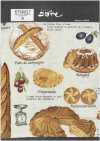 KTS6817 Linen Linen Canvas Bread Sweets Print