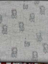 KTS7106 Linen Canvas Lucky Cat Print[Textile / Fabric] Sub Photo