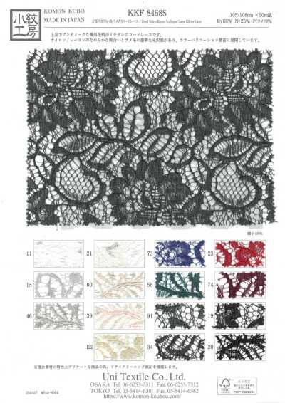 KKF8468S Single-edge Scalloped Ny/Ry Metallic Cord Lace