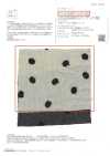 ON43698NA Cotton Linen Denim-Like Embroidered 4-inch Dot (Ecru)