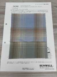 26260 OLD SLUB10s Cotton Twill Ombre Check[Textile / Fabric] SUNWELL Sub Photo