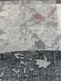 OKC034 60/Linen Print Line Flower[Textile / Fabric] Oharayaseni Sub Photo