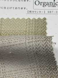 SBT-021 Organic Trimmed Henribone Ombre Check[Textile / Fabric] Kuwamura Textile Sub Photo