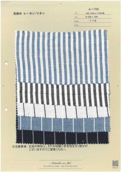 A-1709 Yarn Dyed Rayon/linen